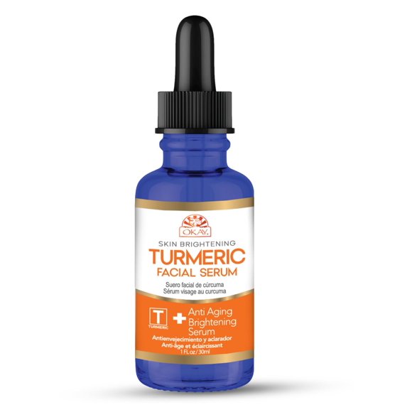 Suero Facial OKAY 30 ml Cúrcuma + Vitamina C – Impulso de Brillo