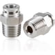 thumbnail image 1 of Paquete de 2 accesorios de aire a presión, macho recto de 1/4 de pulgada de diámetro exterior x rosca NPT de 1/4 de pulgada, 1 of 7
