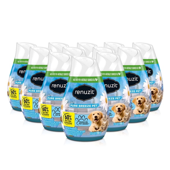 Ambientador Renuzit Gel Pure Breeze, 12 x 200 ml, paquete de 3