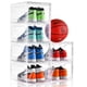 thumbnail image 1 of Caja de almacenamiento de zapatos INSTY, de plástico transparente, apilable con puerta magnética, 1 of 7