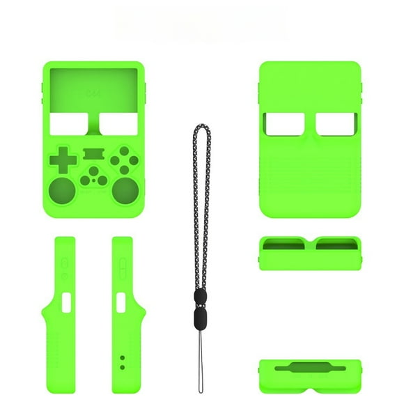 Funda de silicona para consola R36S Funda de piel suave Cubierta Protectora Funda Antiarañazos Protector Juego Accesorios-Verde