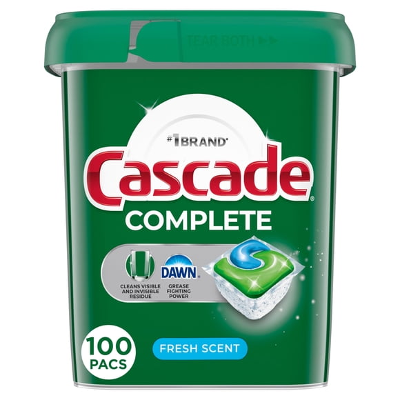 Cápsulas para Lavavajillas Cascade Complete Fresh Scent 100 Unidades