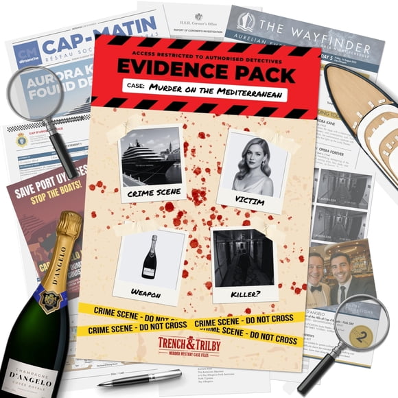 Juego de misterio y asesinato: expediente del caso frío de Trench and Trilby