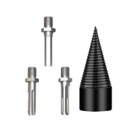 Magideal - Taladro Divisor De Troncos Desmontable, Herramientas Eléctricas Fáciles De Dividir, Divisor De Troncos De Leña, 3 Asas Para Granja, Camping Al Aire Li Diámetro 32Mm