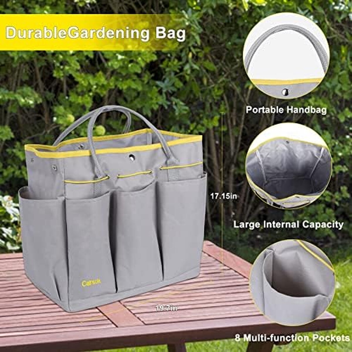 Carsolt - Set Herramientas Jardan 10 Piezas Acero Inoxidable Ergonamico