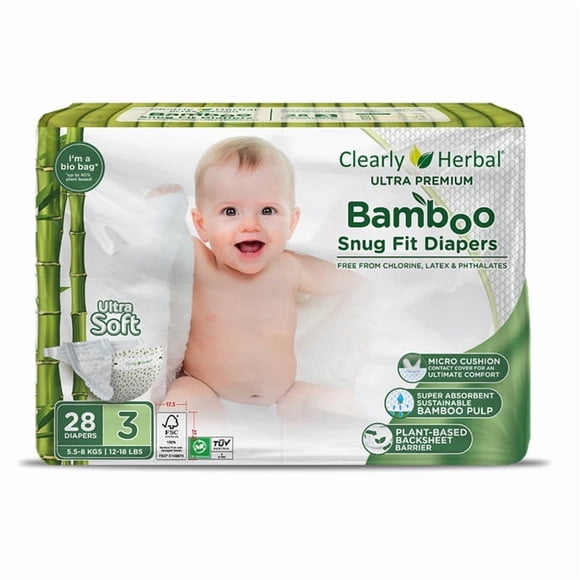 Pañales Bambú Premium 112 Unidades 5,5 a 8 Kg