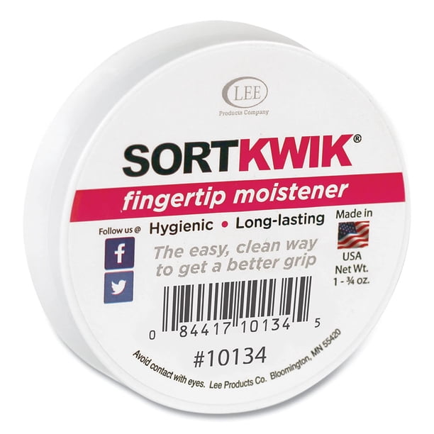 Moistener Lee Sortkwik Fingertip - Funda antideslizante (50 ml, 2 unidades), color rosa
