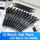 thumbnail image 3 of Erase Mistakes Effortlessly with 12 Erasable Gel Pens & 20 Refills - Perfect for School and Office Use, Smooth Writing 0.5mm Tip, Dark Grey Color, Reusable and Easy to Use for Adults, Kids, and Studen, 3 of 4