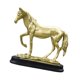 thumbnail image 2 of Colección De Esculturas De Caballos, Adorno De Resina Para Mesa De Oficina, Estantería, Color Dorado, 2 of 5