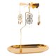 thumbnail image 4 of Portavelas Dorado Portavelas Giratorio Para Té Portavelas Decoración F, 4 of 5