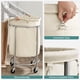 thumbnail image 5 of Cesto de ropa SONGMICS con ruedas, marco de acero de 170 L, color crema, 5 of 8