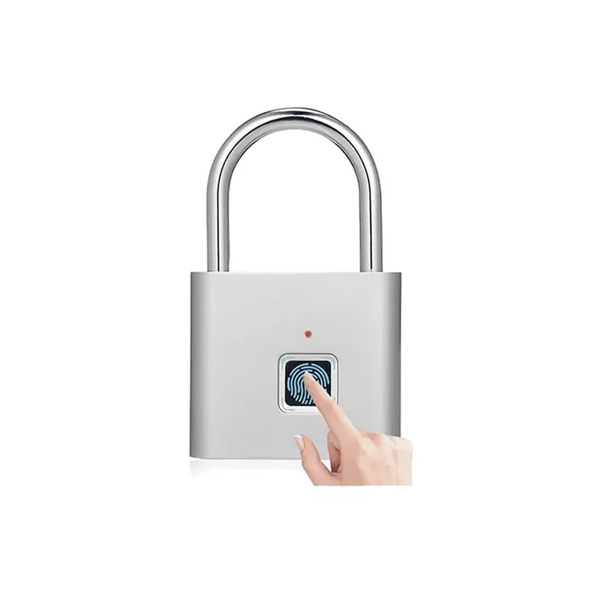 Genérico - Candado Inteligente Con Huella Dactilar Sin Llave, Gris