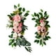 thumbnail image 4 of 2x Decoración De Arco De Flores Artificiales Colgantes Decorativas Para Fondo De Boda Rosa, 4 of 5