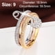 thumbnail image 4 of Anillo creativo de tres colores, anillo desmontable, personalidad femenina, microincrustaciones, anillo de pin de circonita AAA, 4 of 5