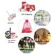 thumbnail image 5 of 100 bolsas de oganza transparentes de color rosa intenso de 5 x 7 pulgadas, bolsas con cordón para regalos de boda, bolsas de joyería, bolsas de malla para dulces, regalos de San Valentín, 5 of 5