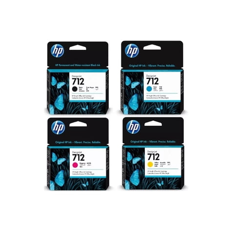 Pack Cartuchos Hp 712Xl Negro + 712 Colores T210 T230 T250