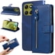 thumbnail image 3 of Funda con Cremallera para Motorola Moto G86, Carcasa Cartera de Cuero PU con Soporte y Tarjetero, 3 of 5