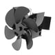 thumbnail image 2 of Ventilador De Estufa Colgante Para Chimenea Alimentado Por Calor De 6 Aspas Para Quemador De Madera/registro Negro, 2 of 5
