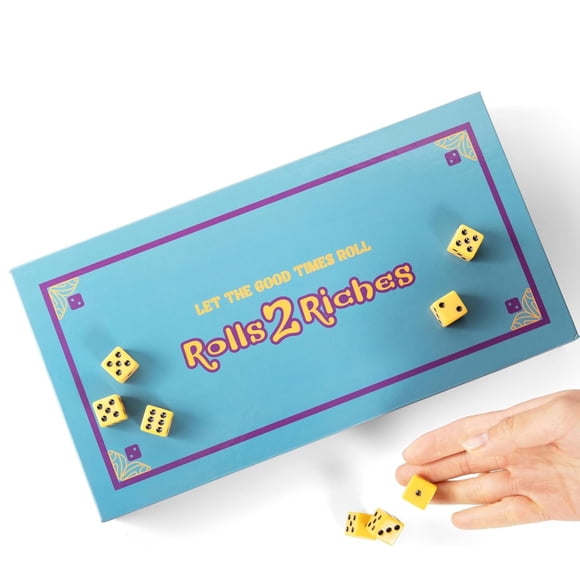 Juego de estrategia de cartas con dados de ritmo rápido, Rolls 2 Riches