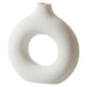 thumbnail image 1 of Florero Cerámica Abstracta Blanco 23x21.5cm, 1 of 3