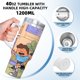 thumbnail image 5 of Vaso Térmico Desmarcar El Niño Loco Con Asa Y Pajita 1180 ml, 5 of 6
