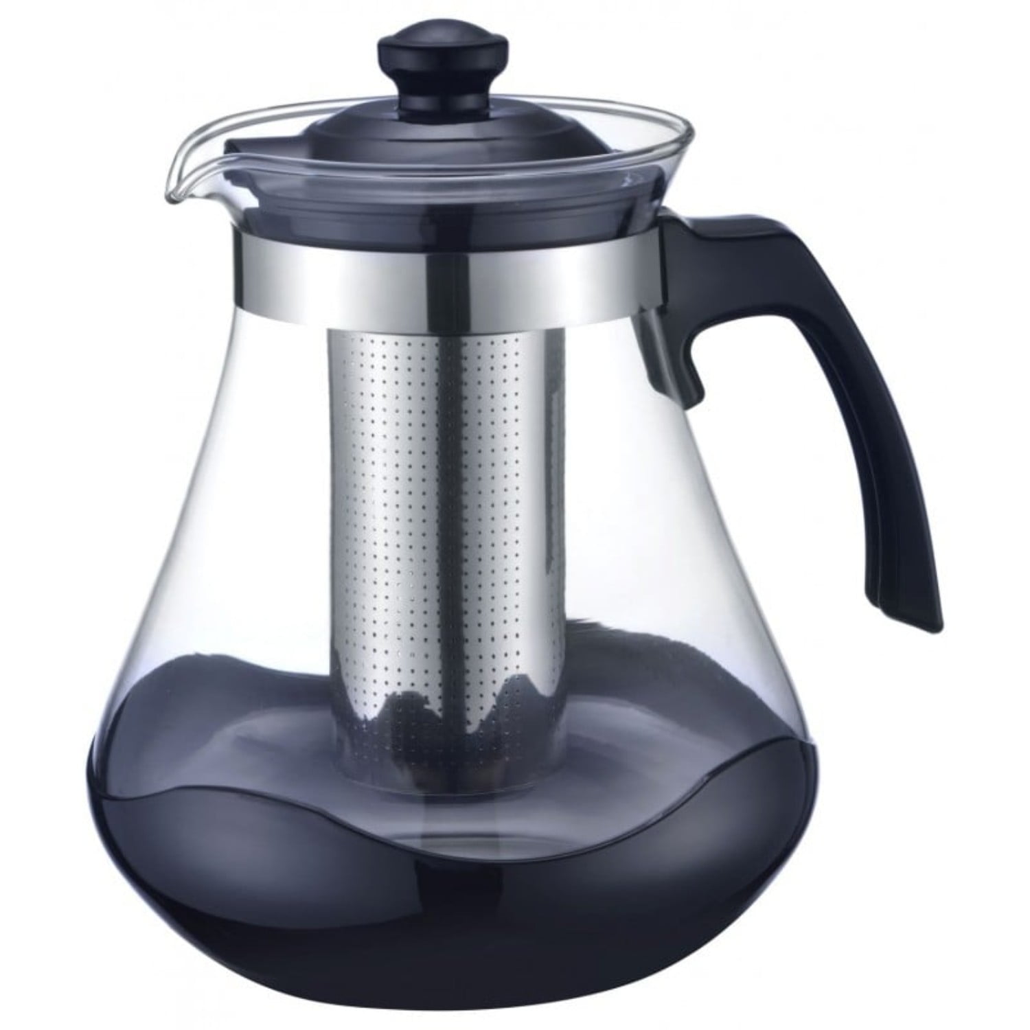 Tetera 1,5lt Con Filtro Vidrio Acero Lugano