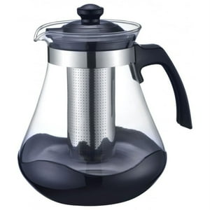 Tetera 1,5Lt Con Filtro Vidrio Acero Lugano