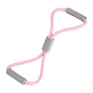 Ioensy - Banda De Resistencia En Forma De 8 Portátil Para Entrenamiento De Musculación Y Culturismo Rosa
