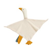 Magideal - Manta De Seguridad Con Forma De Ganso, Juguete De Cisne Pequeño, Suave Y Cómodo Edredón Para Bebés, Para Salidas, Niños Pequeños, Niñas Y Niños Recién Crema