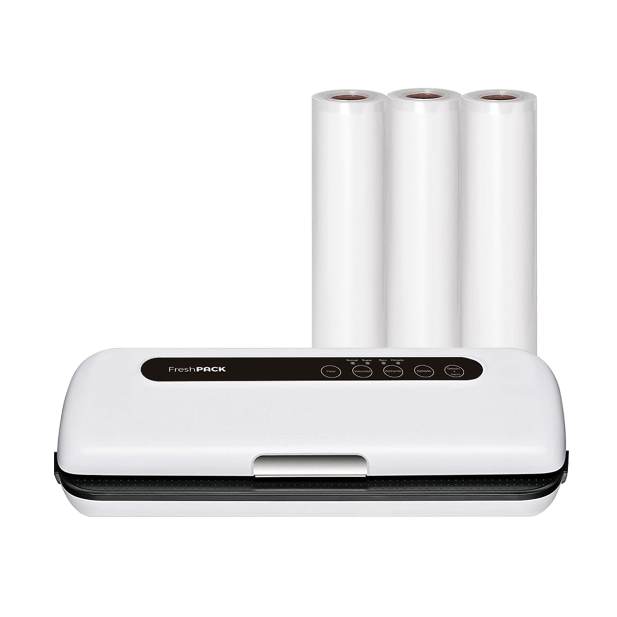 Freshpack - Maquina Selladora Al Vacio Frespack + 3 Rollos 28cm X 5mts