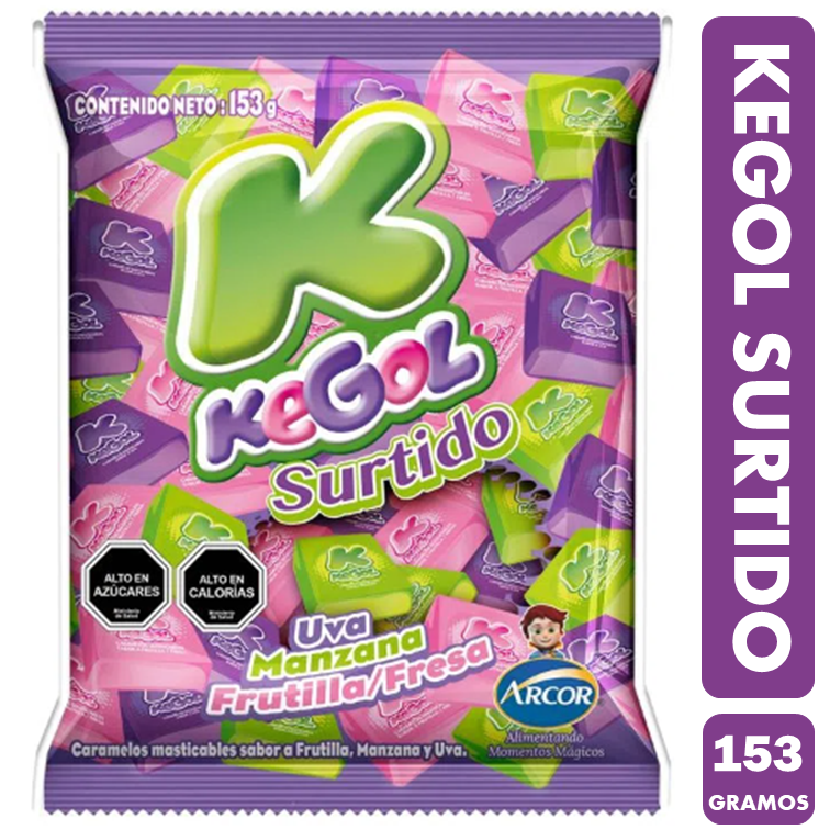 Kegol En Sabores Surtidos De Arcor (Bolsa Con 15 Unidades)