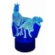 thumbnail image 2 of Lampara Ilusion 3D Pareja de Dinosaurios de 7 colores, Base touch, 2 of 7