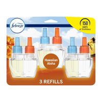 Ambientador Febreze Plug In Hawaiian Aloha Con Aroma A Aloha, 26 Ml, Paquete De 3