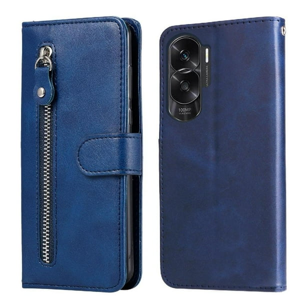 Funda con Cremallera para Honor 90 Lite, Carcasa Cartera de Cuero PU con Soporte y Tarjetero