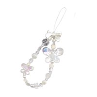 Magideal - Correa De Cadena Para Teléfono Móvil De Moda, Bonita Correa Con Dije Para Teléfono Móvil, Pulsera Ligera De Regalo De Cumpleaños, Colgante Para Bolso, Mariposa