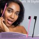 thumbnail image 4 of MayaBeauty Double Sided Edge Control Cacampanao Pincel Comb Combo Pack 2 Pieces Rosa and Negro, 4 of 7