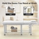 thumbnail image 2 of Professioanl Massage Table , Backrest Adjustable, Removable Headrest, Bottom Shelf Storage , Memory Foam Layer Salon Bed,White, 2 of 3