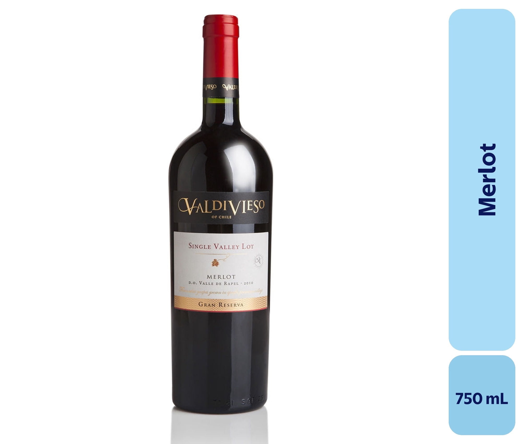 Vino Merlot Botella 750 mL Valdivieso