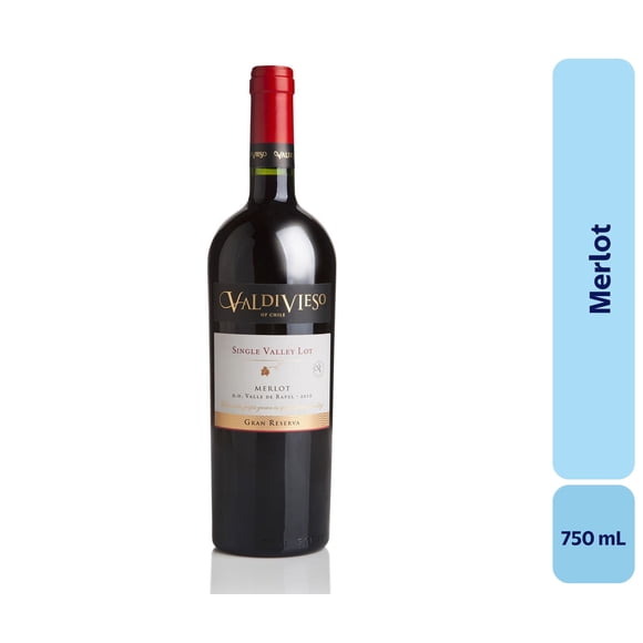 Vino Merlot Botella, 750 mL