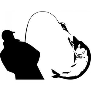 Rienda Libre Graphics - Decomural Fisherman Catch Fishing Ws-32750