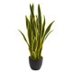 thumbnail image 1 of Planta de seda artificial casi natural Sansevieria de 66 cm, color verde, 1 of 6