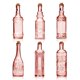 thumbnail image 1 of Botellas de vidrio BULK PARADISE surtidas de color rojizo con corcho, 16 ml, paquete de 6, 1 of 6