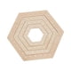 thumbnail image 2 of Telares De Madera Para Tejer, Herramientas Para Decoración De Paredes, Manteles Colgantes, Juego De 4 Piezas Hexagonales, 2 of 5