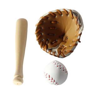 Magideal - De Béisbol En Miniatura 1:12, Accesorios Para Casa De , Accesorios De Decoración De Bate De Béisbol En Miniatura Para Decoración De