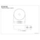 thumbnail image 4 of Lavabo de sobreponer Kingston Brass EV3103 Fauceture Park blanco, 4 of 4