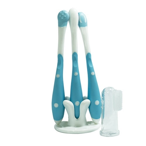 Pumucki - Set De Cuidado Dental Para Bebés, Color Celeste