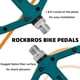 thumbnail image 5 of Pedales de bicicleta de montaña ROCK BROS con rodamiento compuesto de nailon azul, 5 of 8