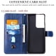 thumbnail image 5 of Funda con Cremallera para Samsung Galaxy S21 Ultra 5G, Carcasa Cartera de Cuero PU con Soporte y Tarjetero, 5 of 6