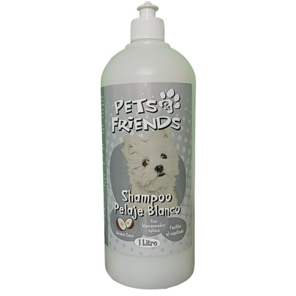 1 Litro Shampoo Pelaje Blanco Perros