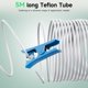 thumbnail image 3 of Tubo de teflón de PTFE YOOPAI de 5 m con cortador, impresora 3D de 2,5 mm de diámetro interno × 4 mm de diámetro externo, 3 of 7